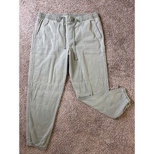 Gap Pull On Pants Elastic‎ Waist Drawstring Women's Sage Green Size L